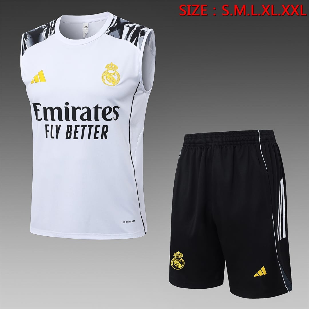 Real Madrid 25/26 Chaleco · Blanco