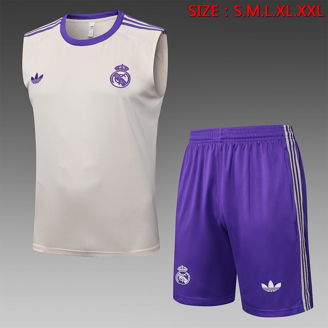 Real Madrid 25/26 Chaleco · Crema
