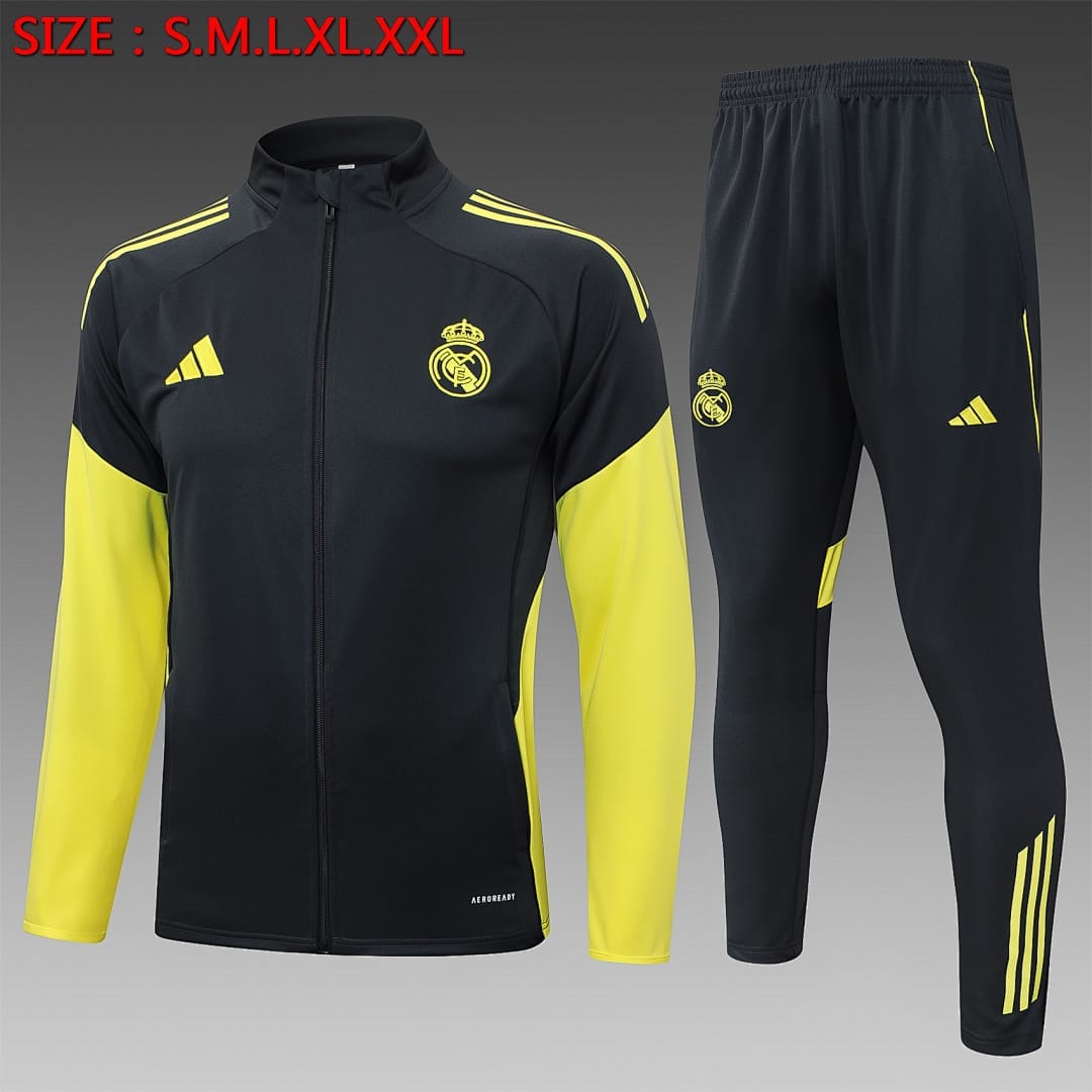Real Madrid 25/26 Chaqueta · Gris Oscuro