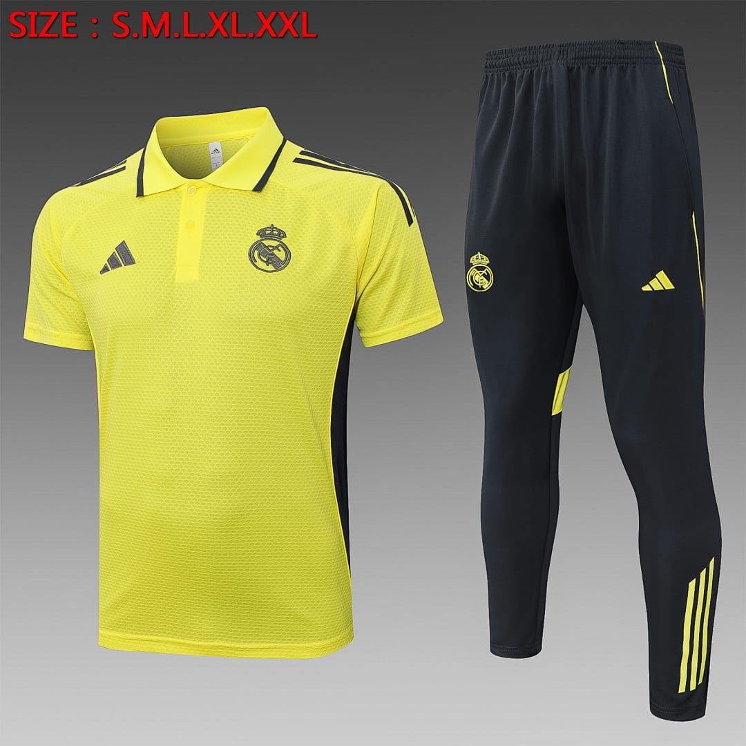 Real Madrid 25/26 Polo · Amarillo