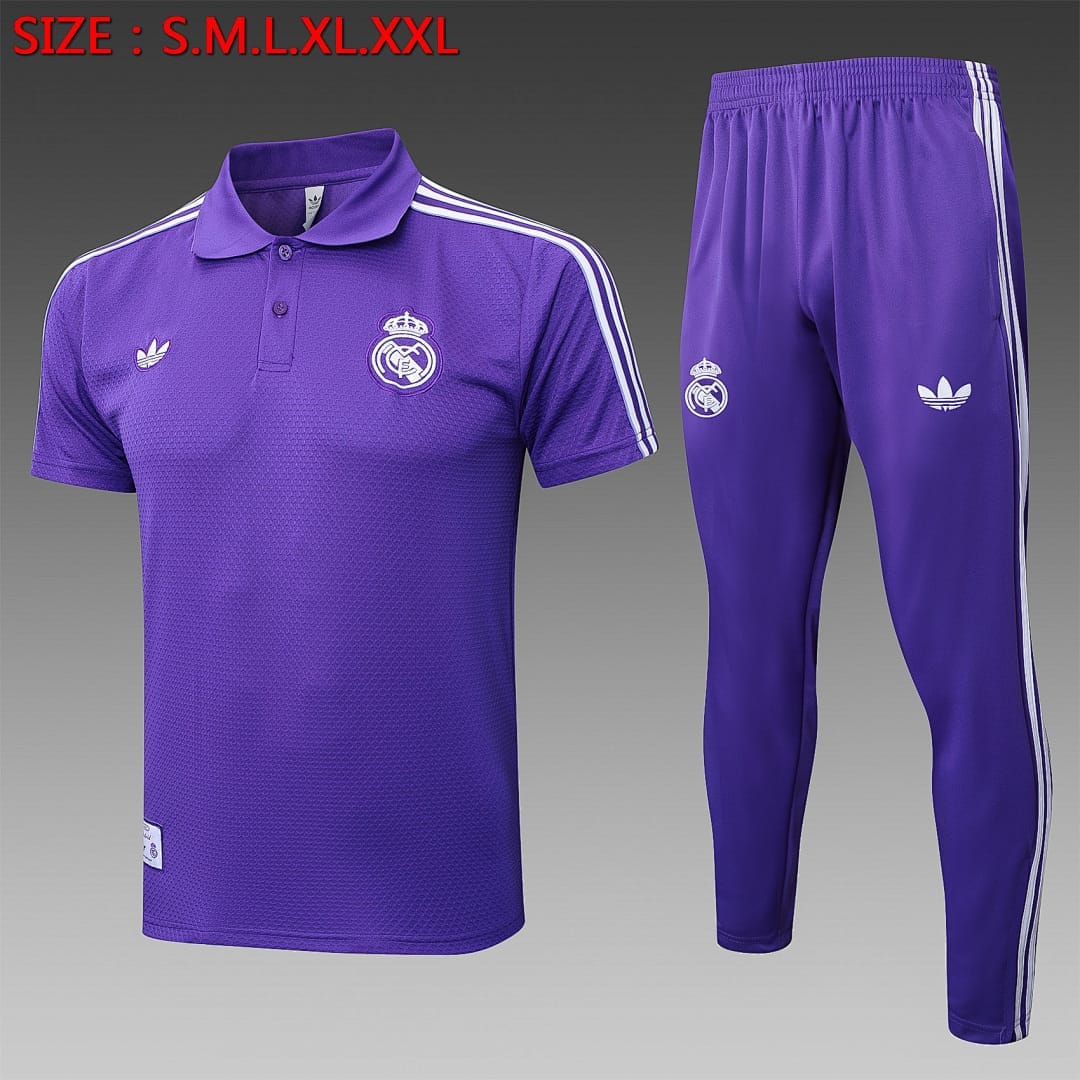 Real Madrid 25/26 Polo · Morado
