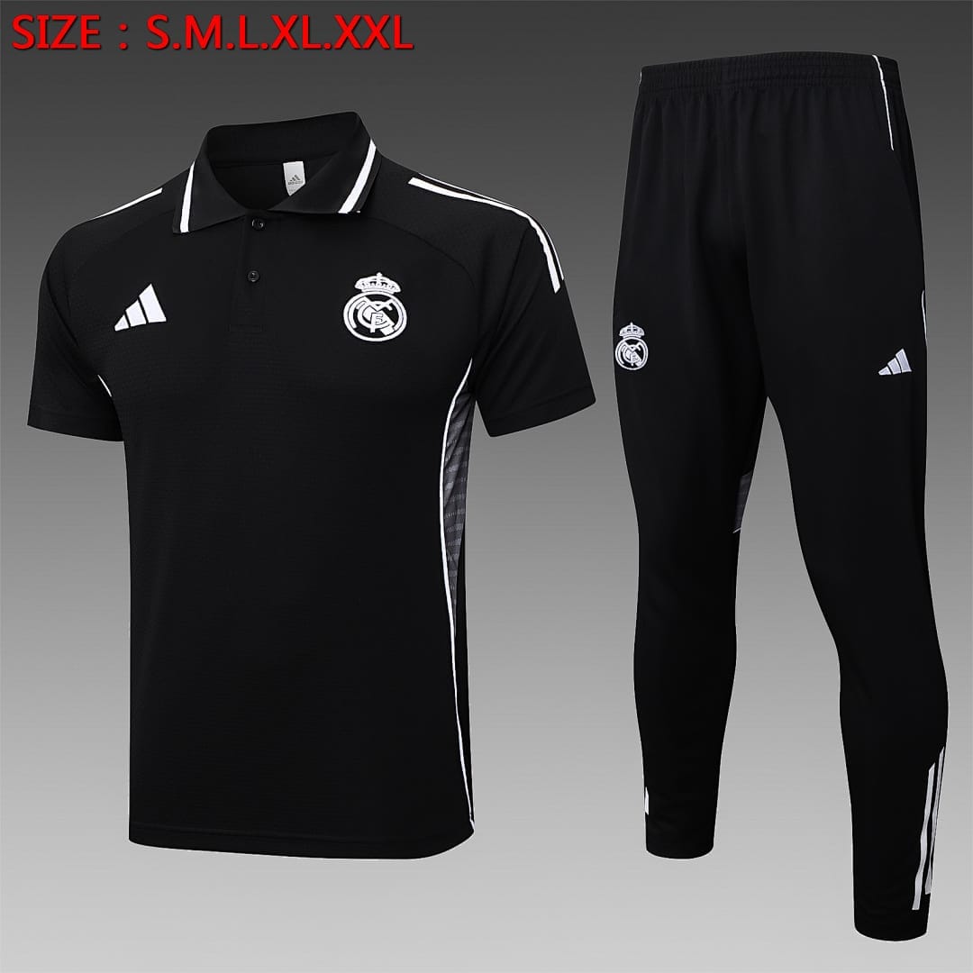Real Madrid 25/26 Polo · Negro