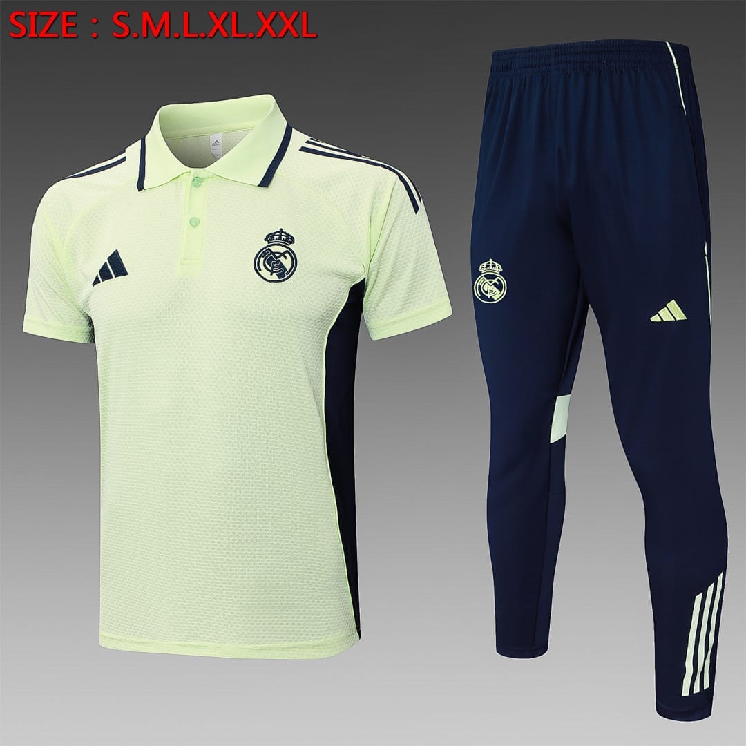 Real Madrid 25/26 Polo · Verde Claro
