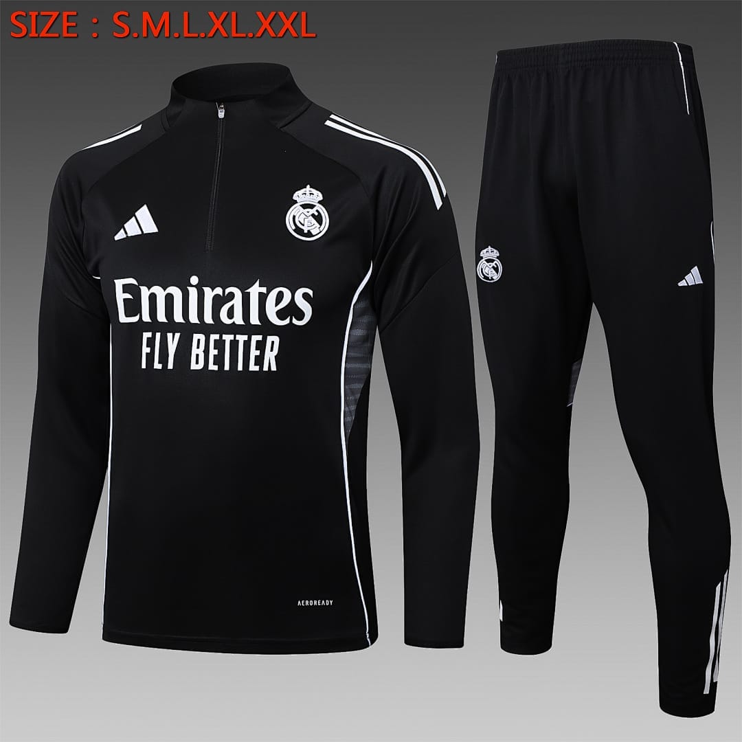 Real Madrid 25/26 Sudadera · Negro