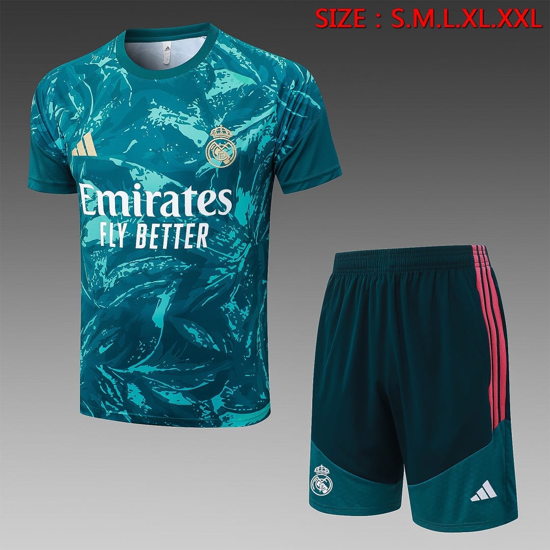 Real Madrid 26/27 Camiseta Entrenamiento · Verde Oscuro