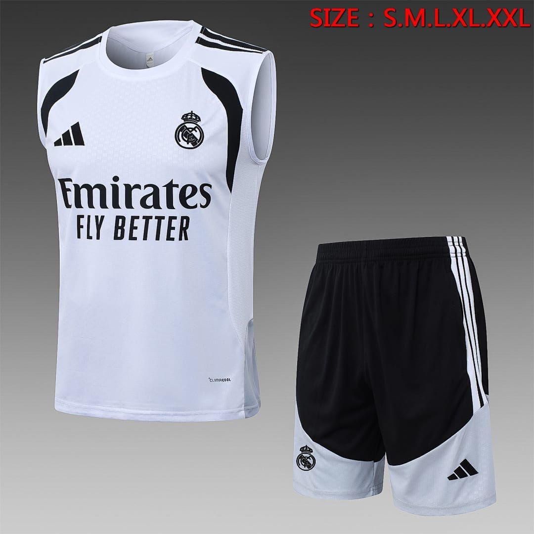 Real Madrid 26/27 Chaleco · Blanco