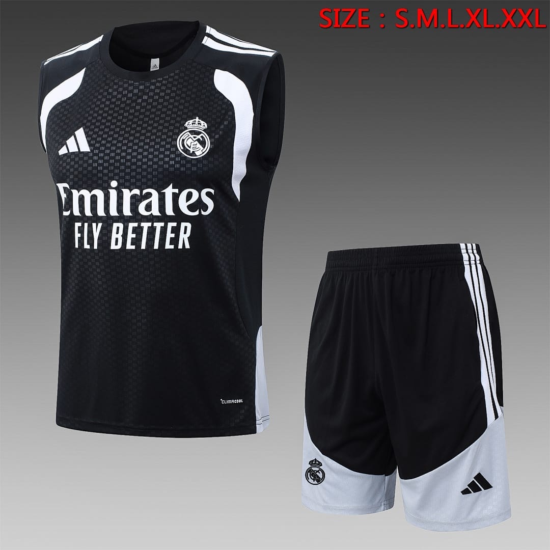 Real Madrid 26/27 Chaleco · Negro
