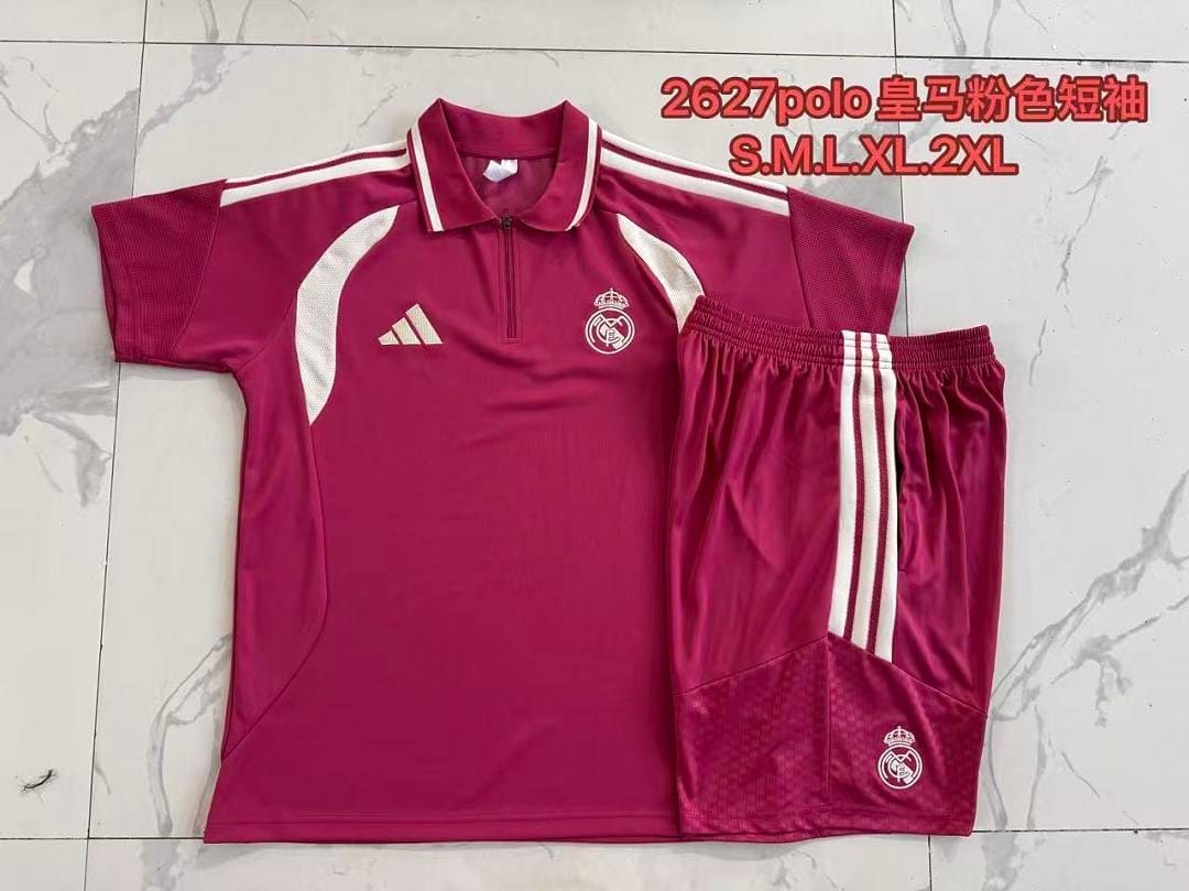 Real Madrid 26/27 Polo · Rosado
