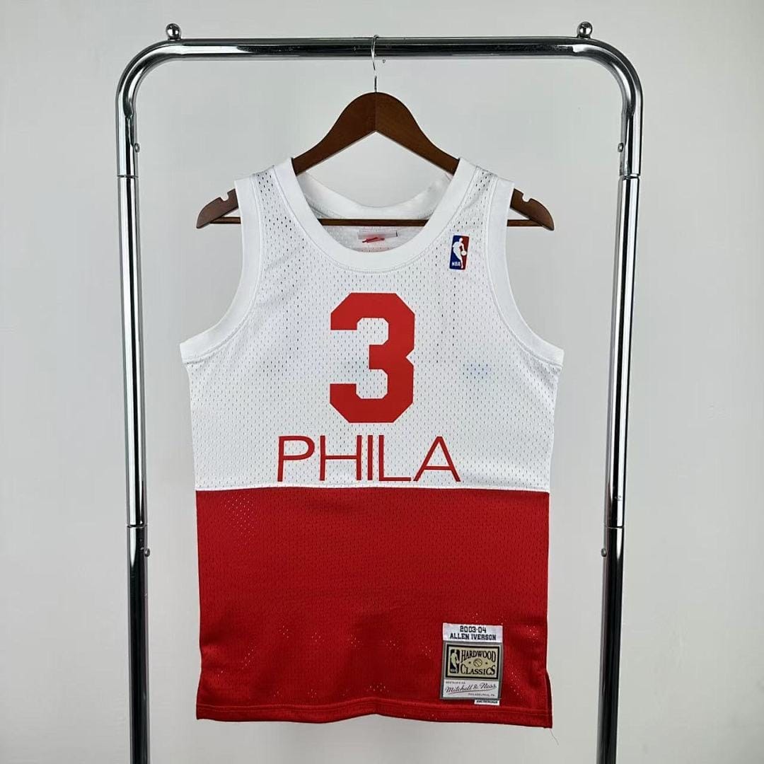 76ers 03/04 Retro Mitchell & Ness Blanco Rojo