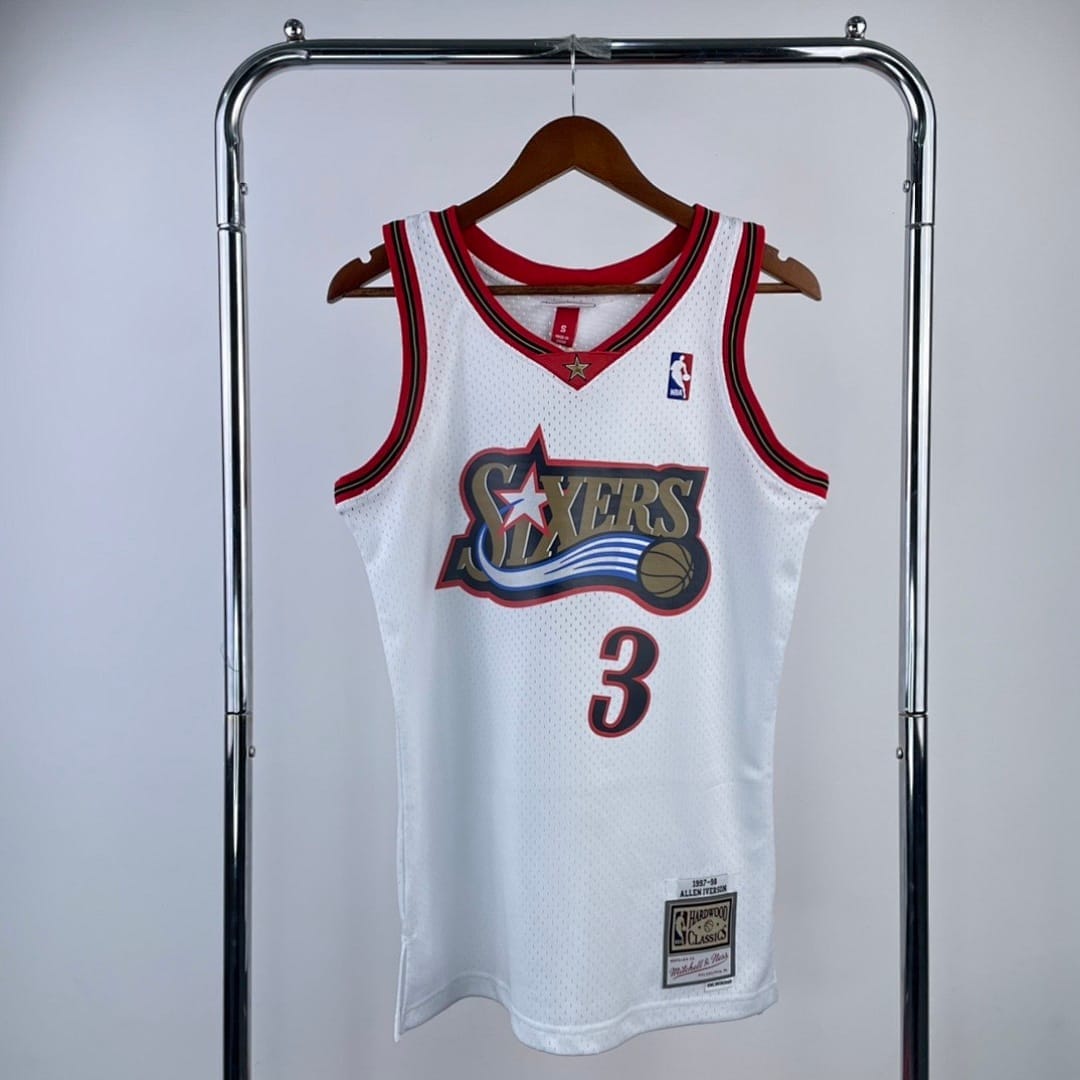 76ers 97/98 Retro Mitchell & Ness Blanco