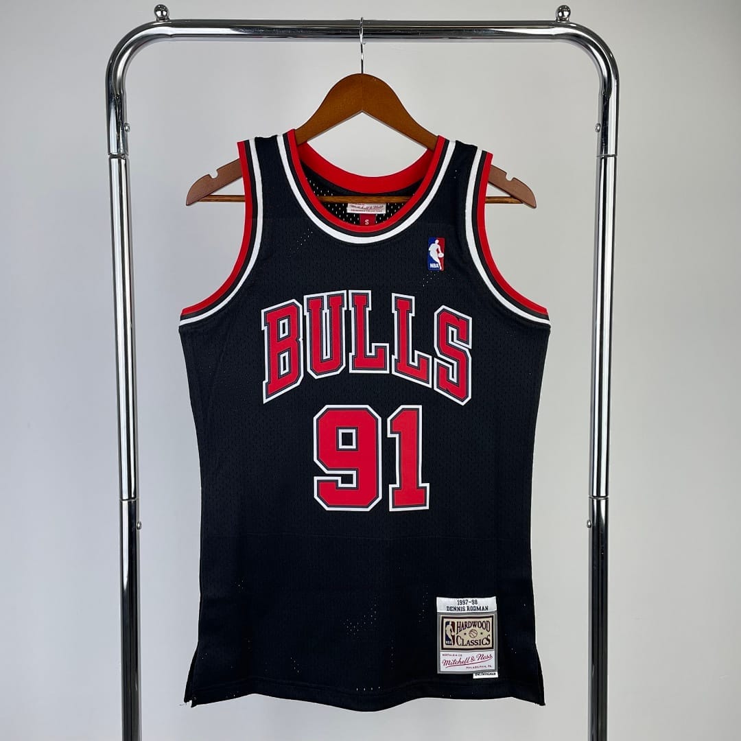 Bulls 97/98 Retro Mitchell & Ness Negro
