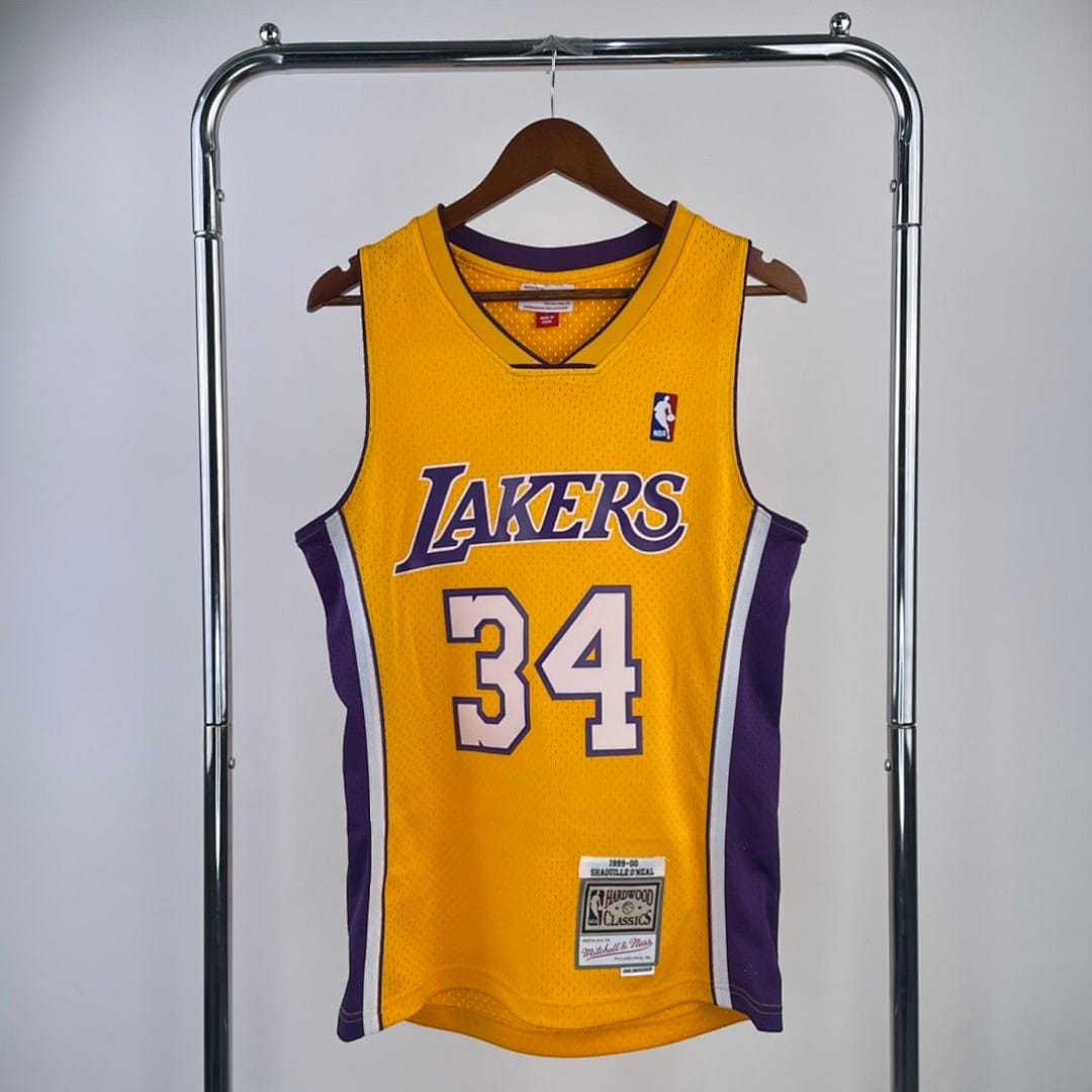 Lakers -01/00 Retro Mitchell & Ness Amarillo Cuello V