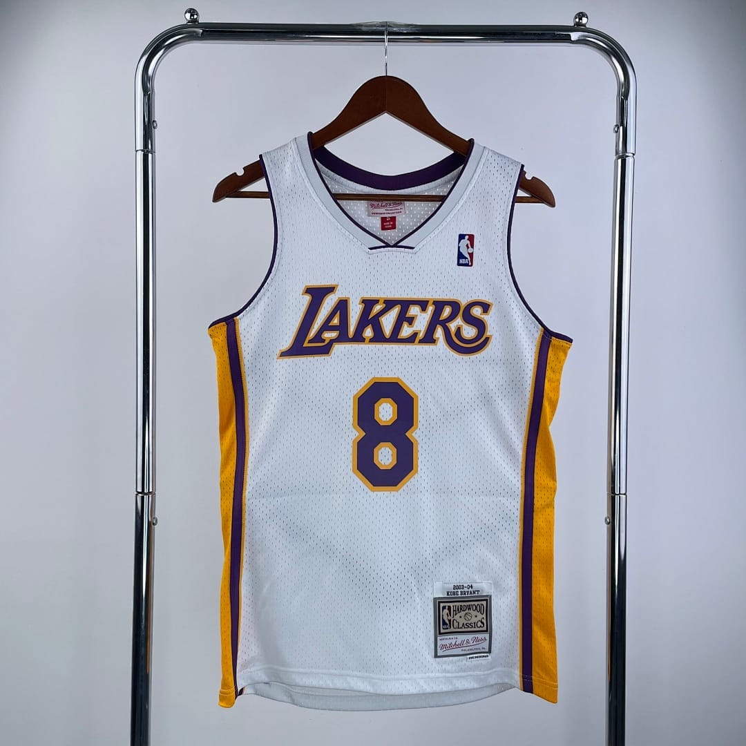 Lakers 03/04 Retro Mitchell & Ness Blanco Cuello V