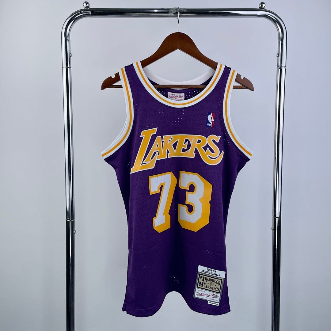 Lakers 98/99 Retro Mitchell & Ness Morado Cuello Redondo
