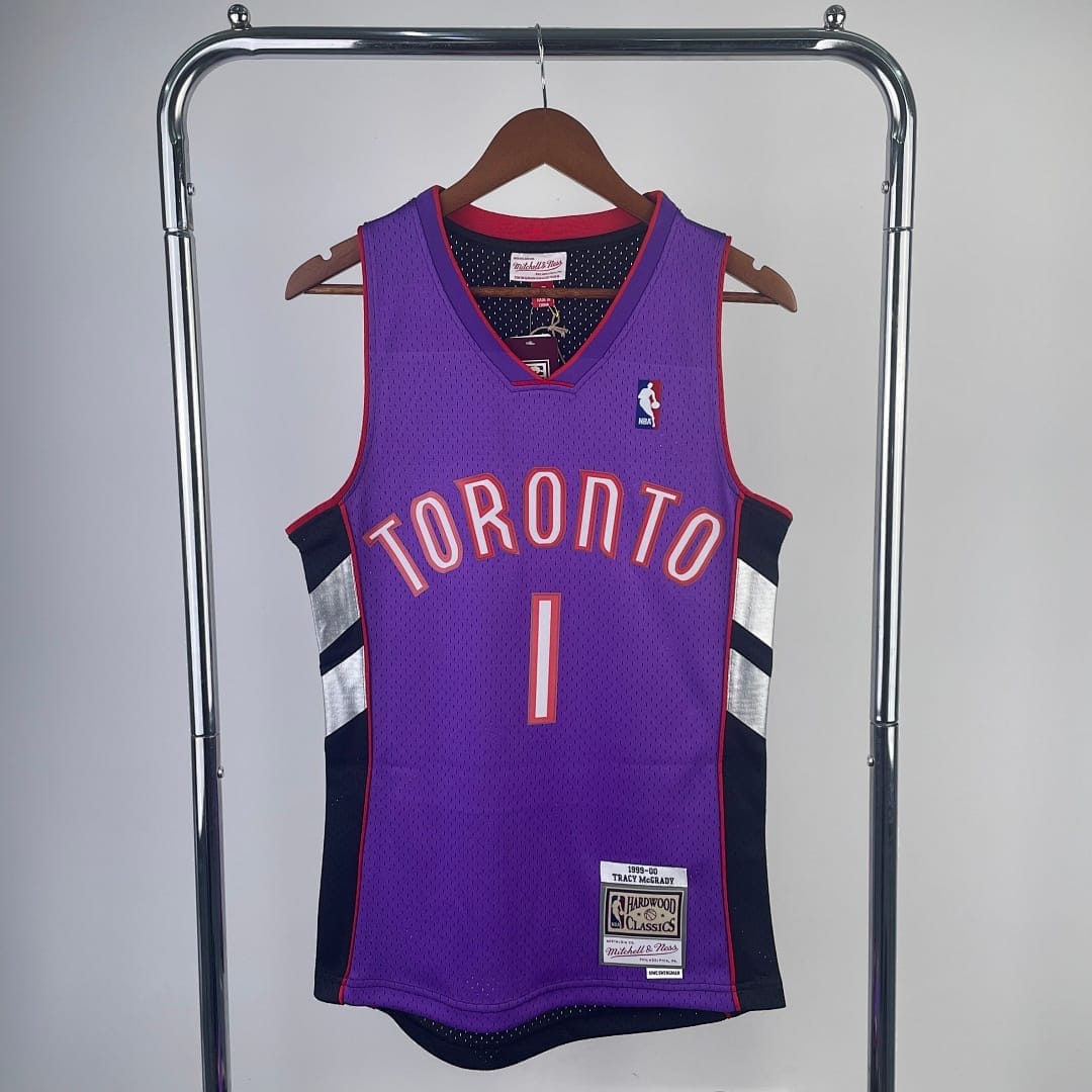 Raptors -01/00 Retro Mitchell & Ness Negro Morado