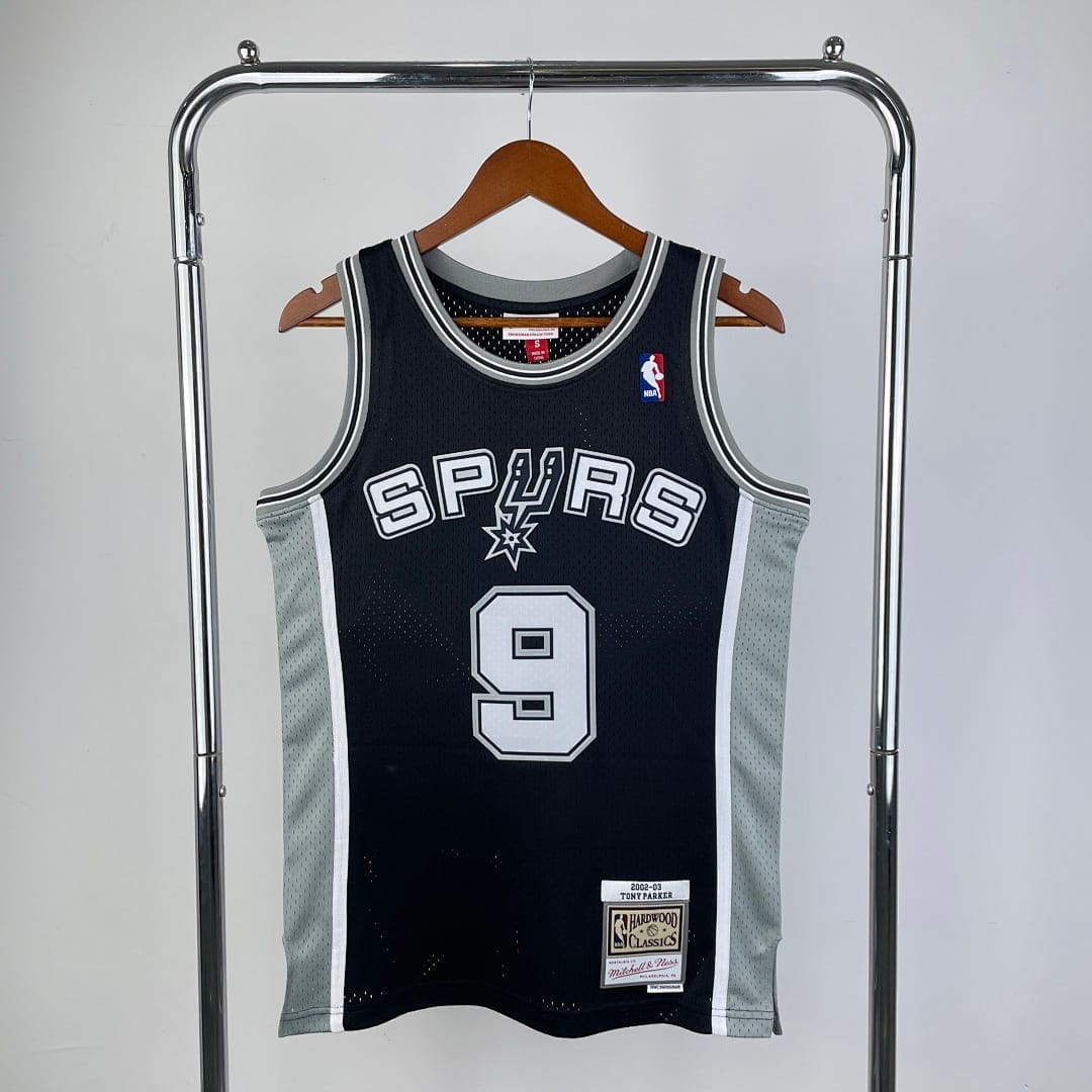 Spurs 2002 Retro Mitchell & Ness Negro