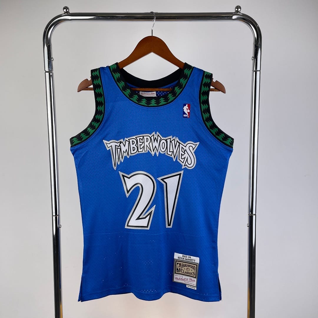 Timberwolves 03/04 Retro Mitchell & Ness Azul