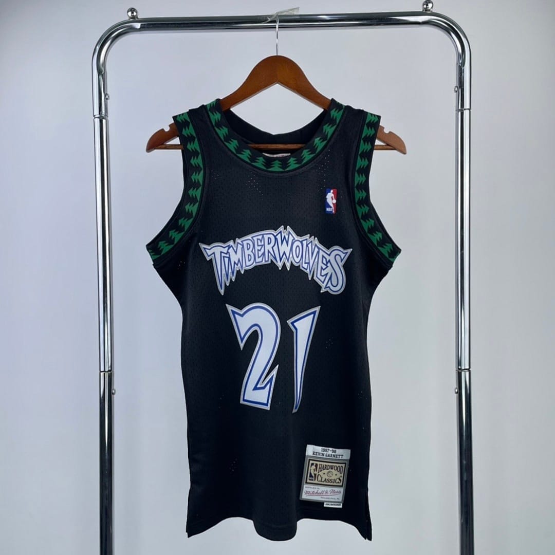 Timberwolves 97/98 Retro Mitchell & Ness Negro