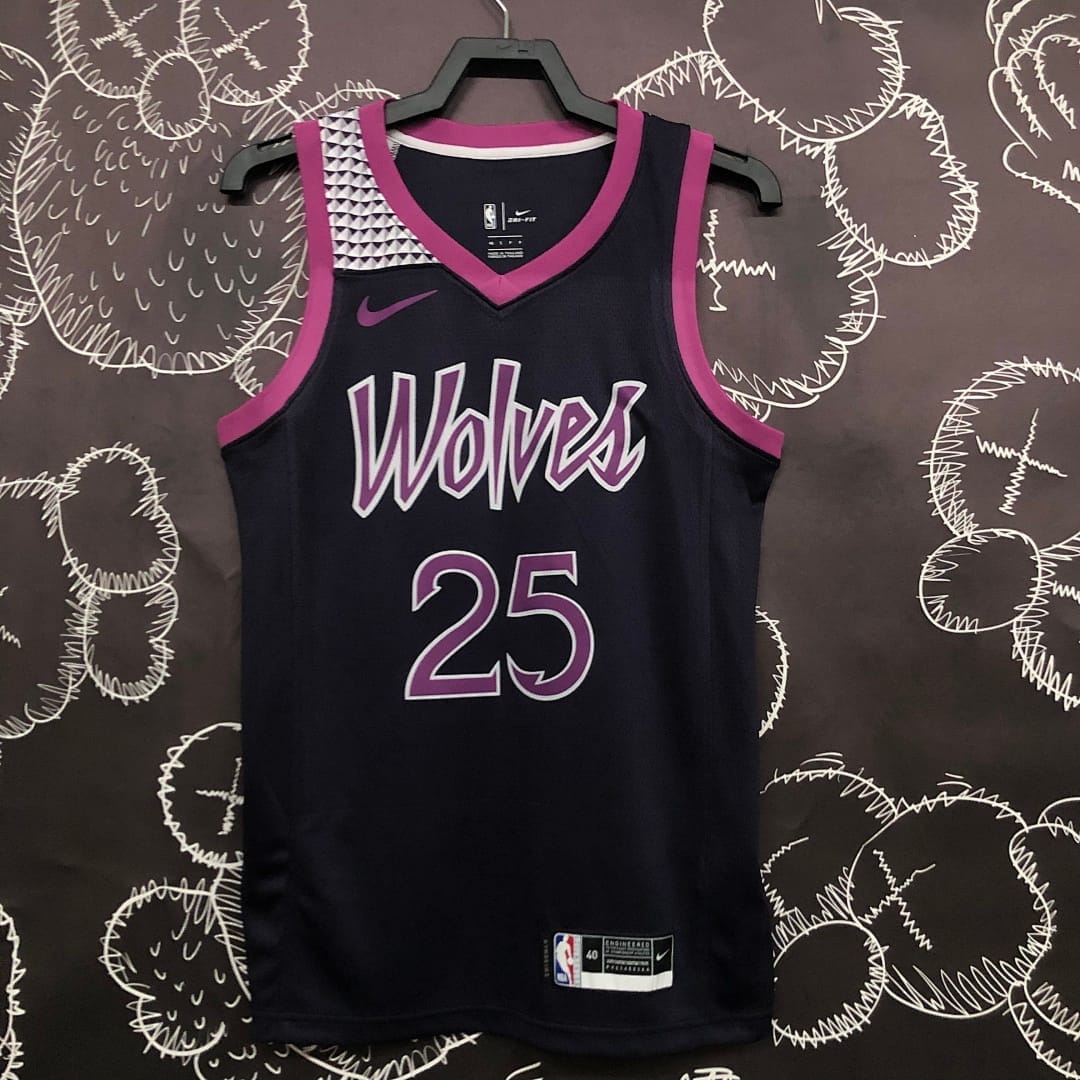 Timberwolves Negro Morado