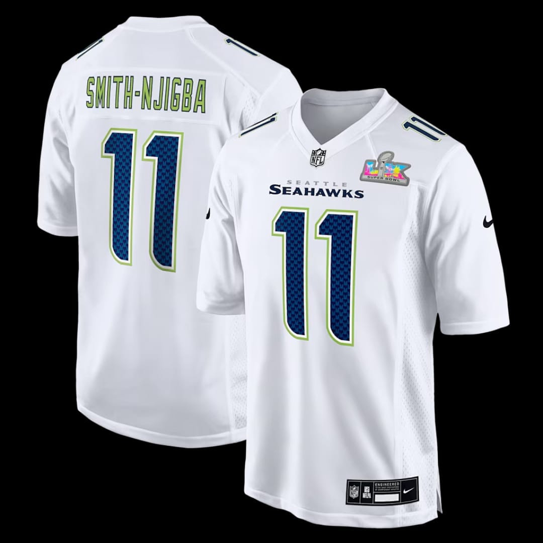 Seahawks Visitante Blanca