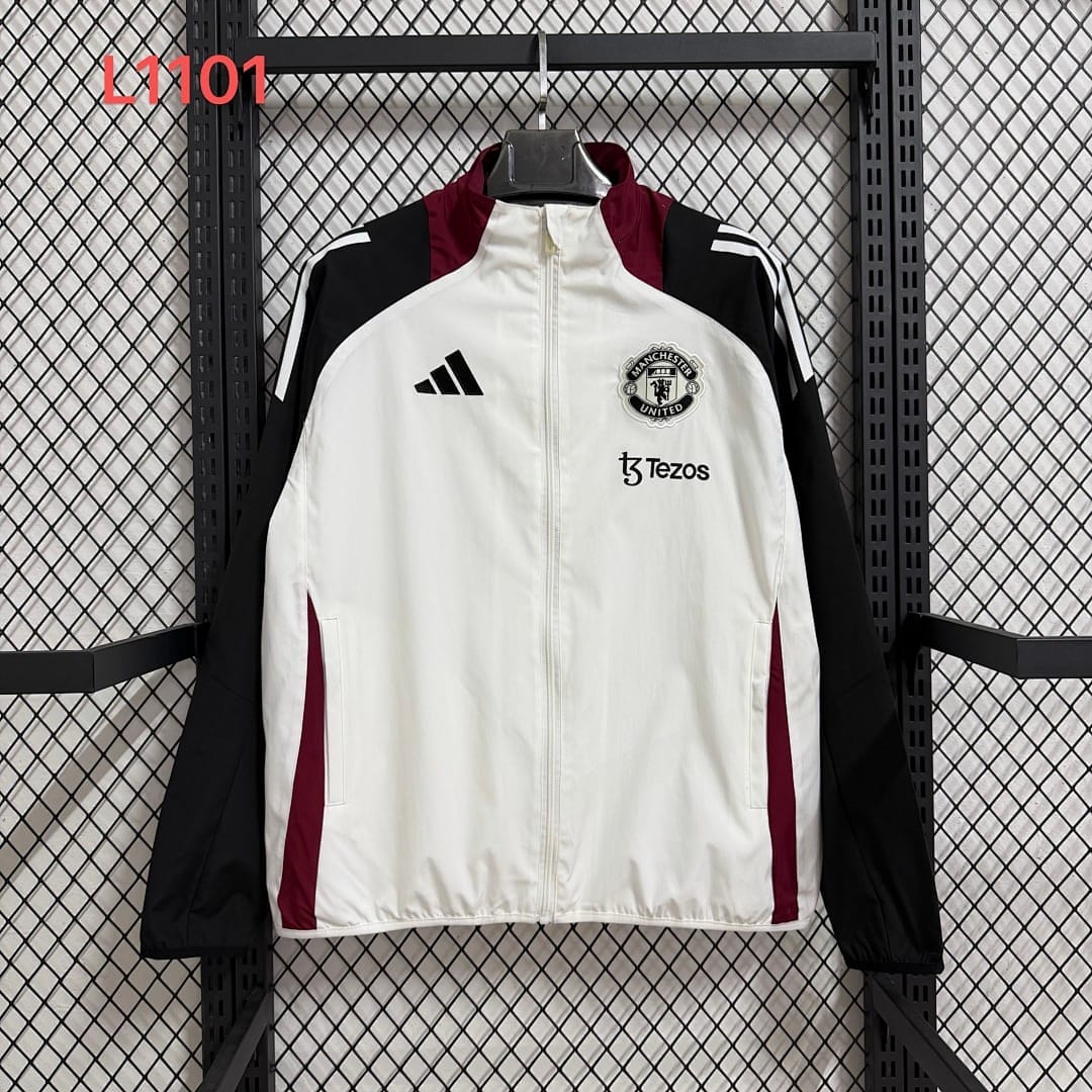 Manchester United Rompevientos · Negro Diseño 2