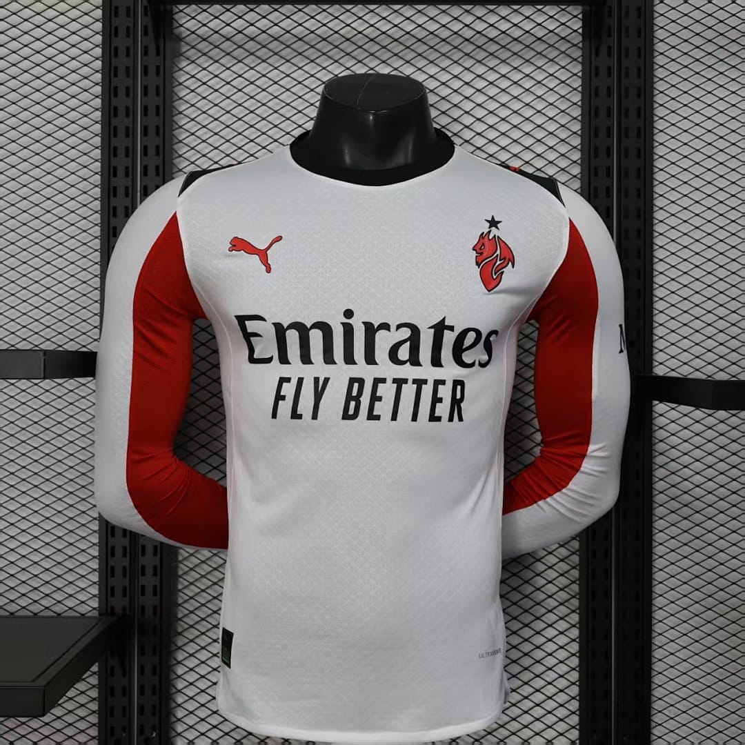 AC Milan 25/26 Visitante Manga Larga