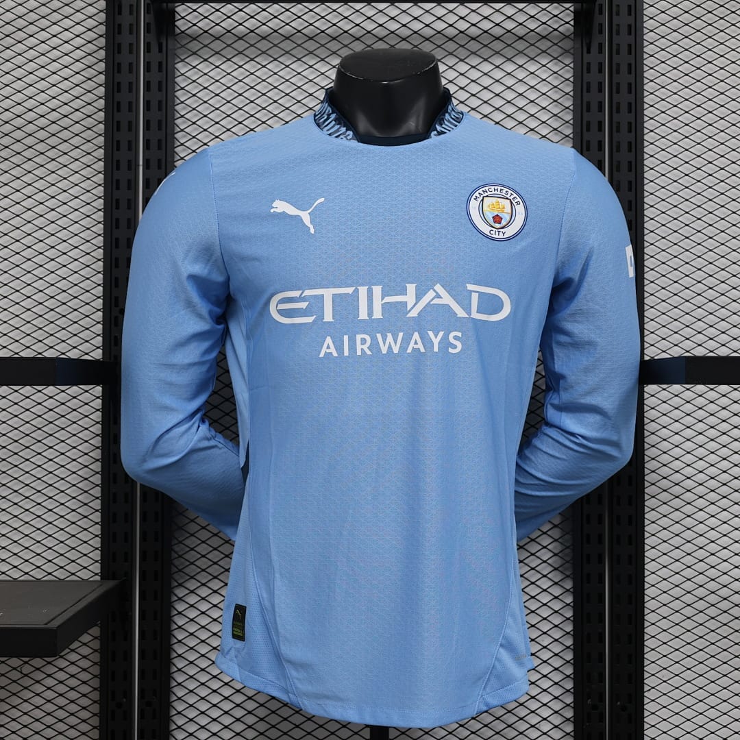 Manchester City Local Manga Larga · Diseño 2