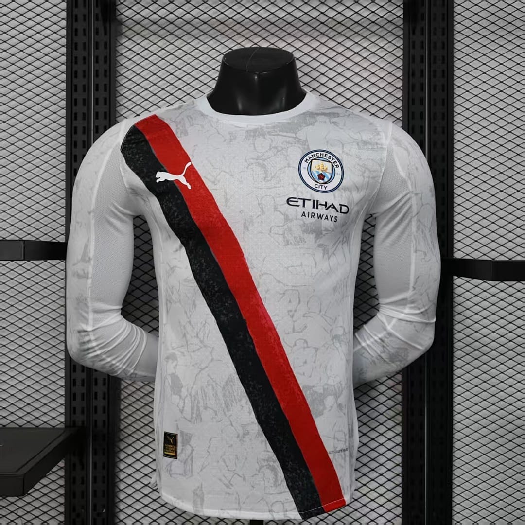 Manchester City Visitante Manga Larga