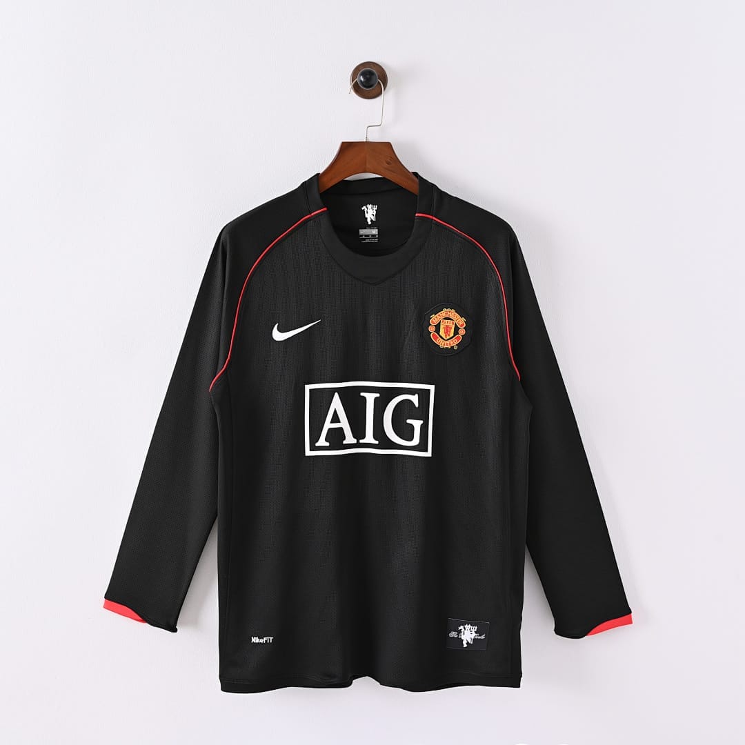 Manchester United 07/08 Visitante Manga Larga