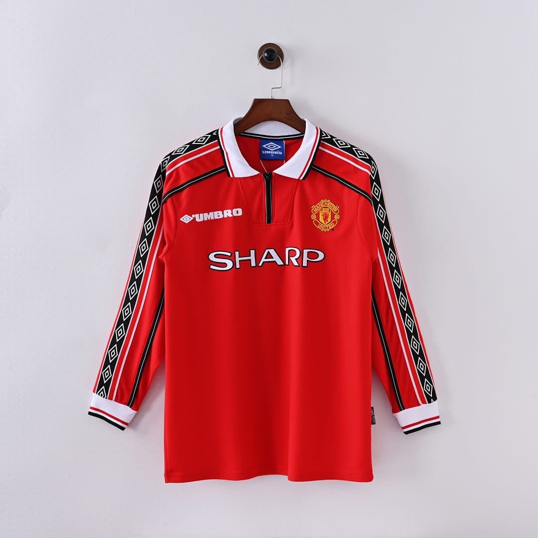 Manchester United 98/99 Local Manga Larga