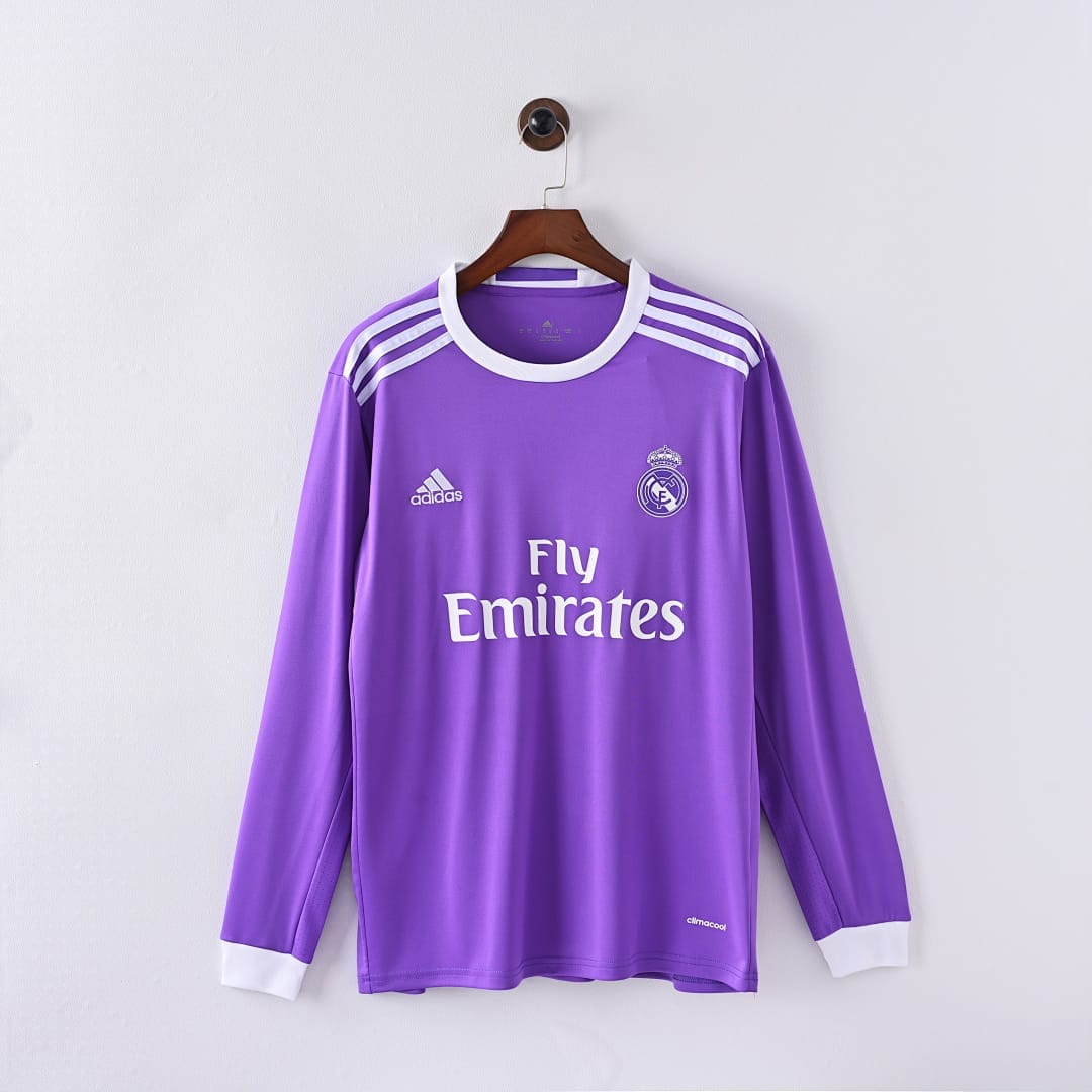 Real Madrid 16/17 Visitante Manga Larga