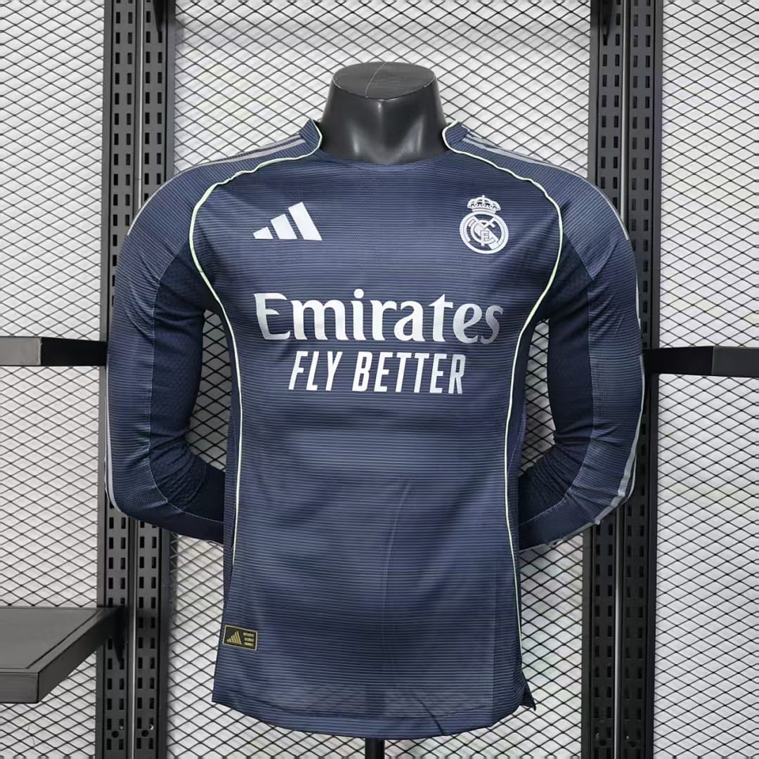 Real Madrid Visitante Manga Larga · Diseño 1